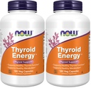 ACUM Alimente Suplimente, Tiroidar EnergyTM, Iod și Tyrosine Plus Seleniu, Zinc și cupru, 180 Veg Capsule (Pachet de 2)