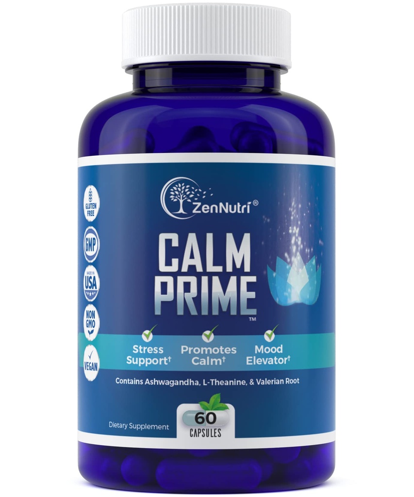 Calm Prime Stress supliment de reducere a stresului non-drowsy 