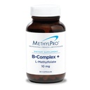 MetilPro B-complex + L-metilfolat 10 mg - Complex metilat de vitamina B pentru femei şi bărbaţi, Suport energetic Cellular cu Folate, Niacin şi Biotin, Suplimentul VIT B - 30 capsule Vegan
