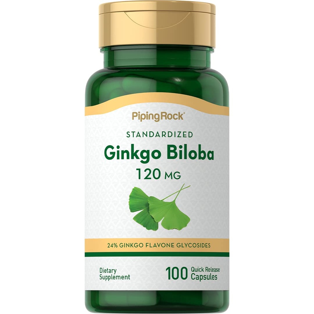 Piping Rock Ginkgo Biloba Suplimente 120mg 