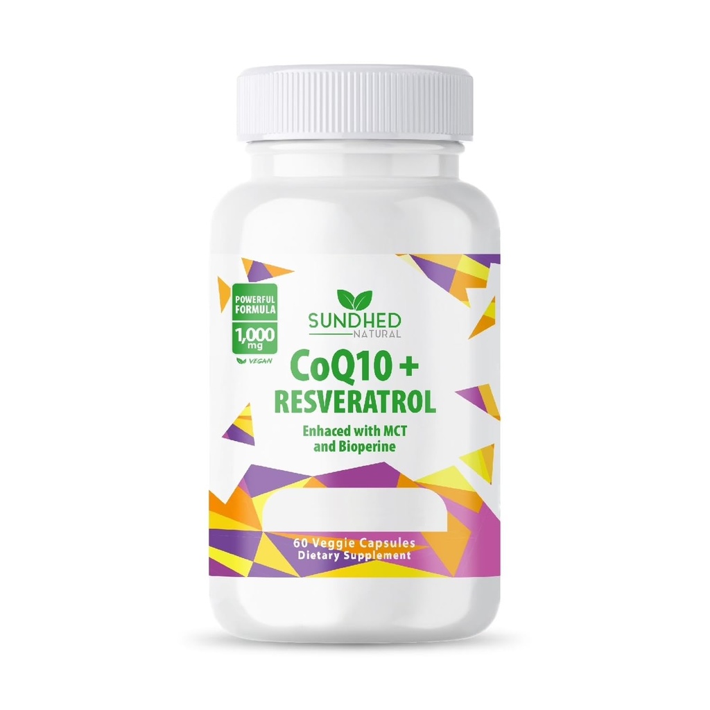 CoQ10 Antioxidant puternic (Capsules Coq10+Resveratrol)