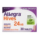 Allegra Hives Antihistaminice 24-hour comprimate, non-drowsy stup reducere şi Hive Mâncărime relief, 180 mg Fexofenadină HCI, 30-conte