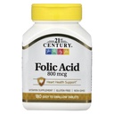 21st Century 800 mcg Acid folic comprimate, Asortate, 180 Număr