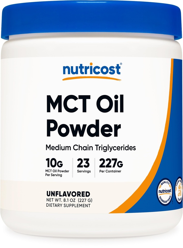 Nutricost Premium MCT Pulbere de ulei .5LBS - Cel mai bun pentru Keto, Ketosis, și diete ketogenice - Zero carbohidrați nete, non-GMO și gluten gratuit