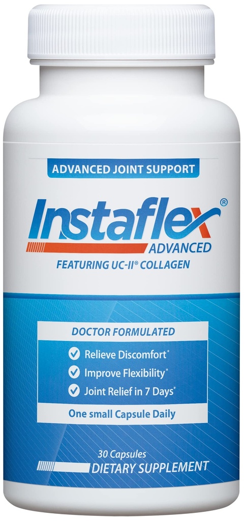Instaflex Advanced Joint Supplement - Turmeric, Resveratrol, Boswellia Serrata Extract, BioPerine, UC-II Colagen- 30 Conte