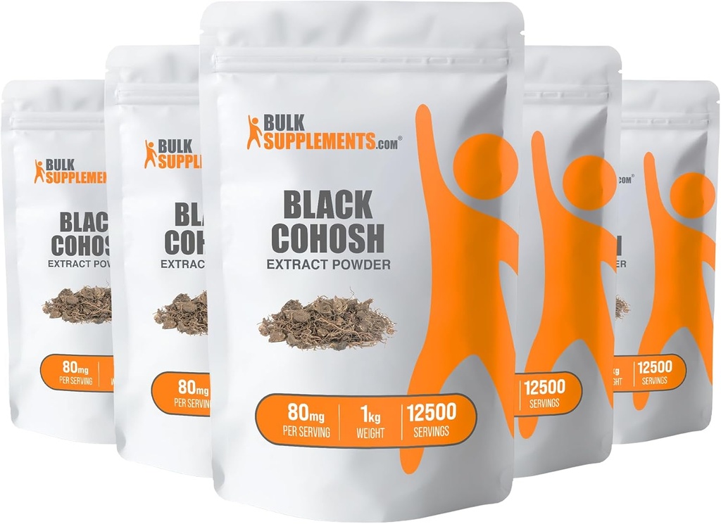 BulkSupplements.com Black Cohosh Extract pulbere - Negru Cohosh pentru Menopause Suport - Black Cohosh Root Extract - Melanin Supliment - Black Cohosh Herb Supliment (5 Kilograme - 11 lbs)