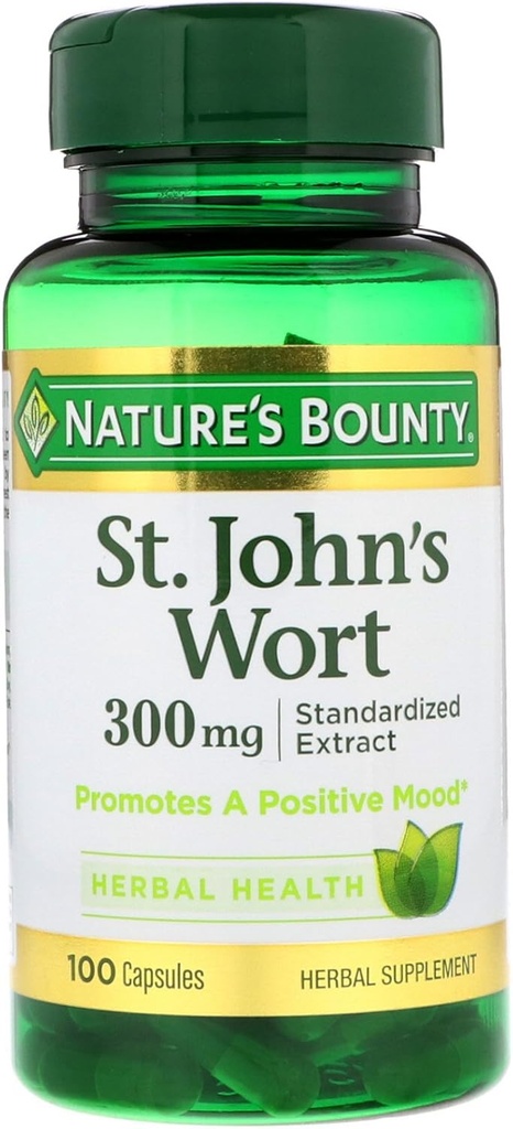 Nature's Bounty St. John's Wort, 300mg, 100 capsule