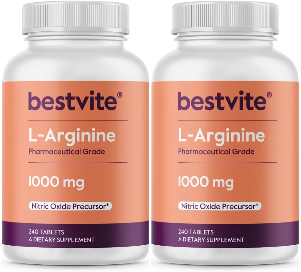 BESTVITE L-Arginină 1000 mg per comprimat (480 comprimate) (240 x 2) 