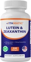Vitamatic Lutein 40mg with Zeaxanthin 10mg, Eye Health Support Supplement, 240 Softgels