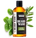 Leven Rose Beard Wash Shampoo by Ranger Grooming Co, Sulfate Free Natural Beard Cleanser & Balsamer for Men, Tea Tree & Peppermint for Growth & Grooming, Paraben Free 4 oz