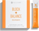NeoraFit - Block+Balance Pre si Praf Probiotic - Utilizare zilnica, Suport de racire, Vitamina C & B Blend, Ambalaje Stick convenabile - 30 Conte