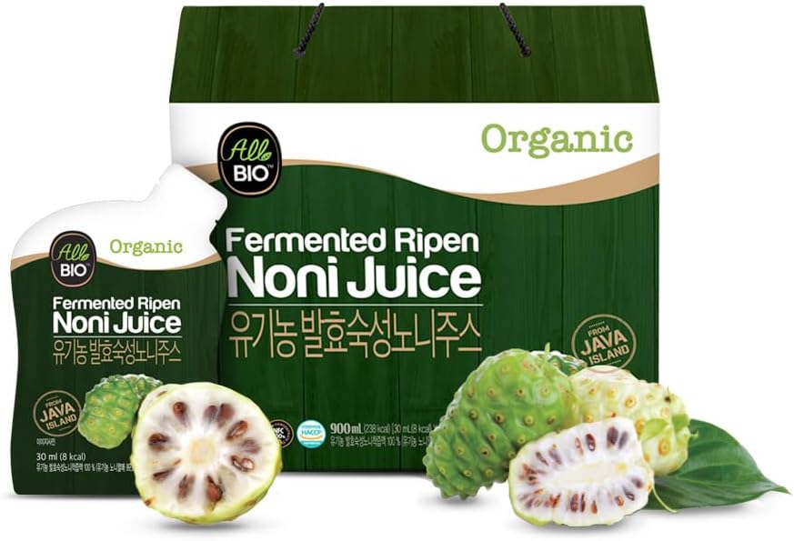 Java Organic NONI suc extract - 1 fl oz x 30 Daily Pack - 100% Fermentat de ALLBIO