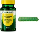 Spring Valley Ulei mediteranean de Oregano 2000 mg 60 Softgels pentru sănătate imună cu organizator de pastile
