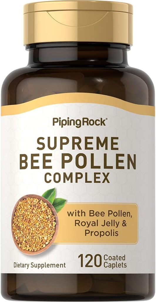 Piping Rock Bee Polen cu Royal Jelly și Propolis 