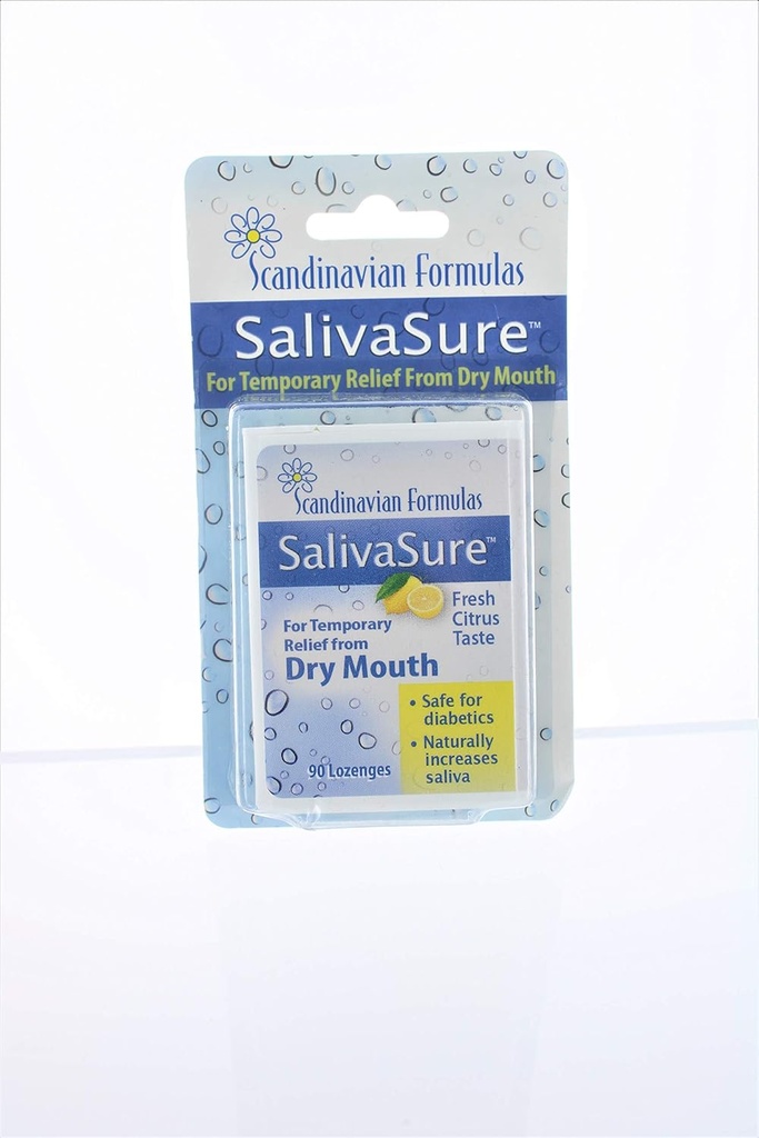Nozovent Scandinavia Formulas SalivaSure Lozenges 90 ea (Pachet de 2)