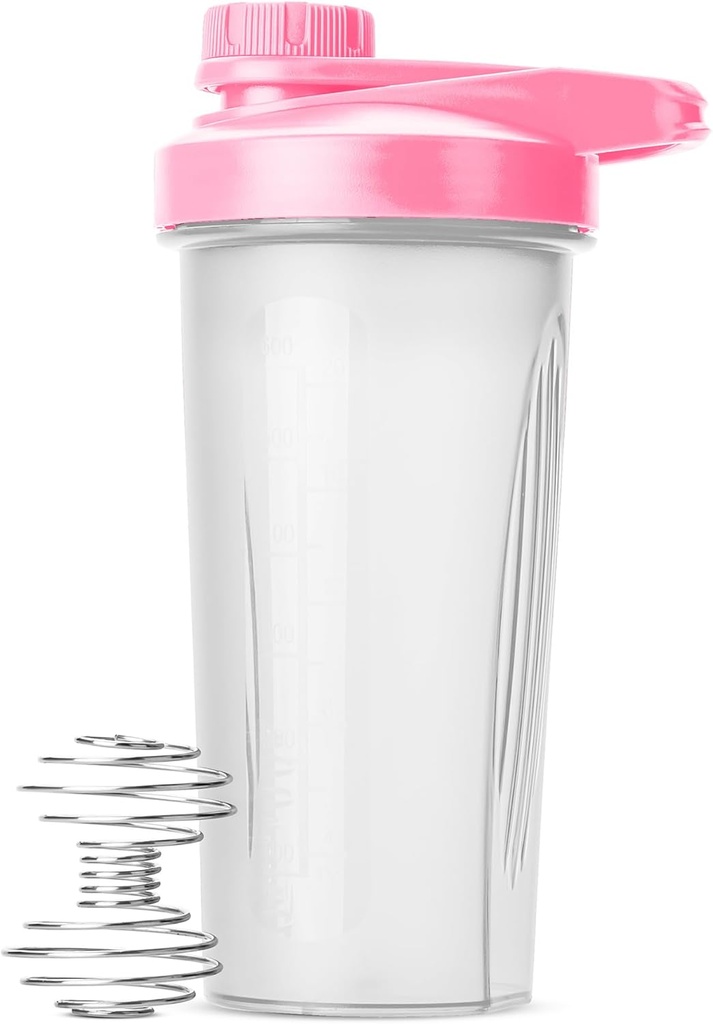 Mr. Pen Shaker Sticle - 28 oz, Pink Proteine Mixer Sticla cu Whisk Ball, Shaker Sticle pentru Shakes Proteine