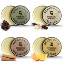 Balsam de barbă pentru bărbați - Frunze în balsam de barbă - Stiling Balm Made with naturally Derived Beard Butter, Argan & Jojoba Oils (1 Ounce (Pack of 4), Citrus, Vanilla, Sandalwood, & Cedarwood)