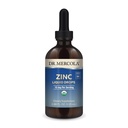 Dr. Mercola Zinc Picături lichide - Suporturi Immune & Organ Health - 15 mg Lichid de zinc organic picături - USDA Organic - NSF Certified - Non-GMO, Gluten-Free & Soy-Free - 3.88 fl oz (28 Servings)