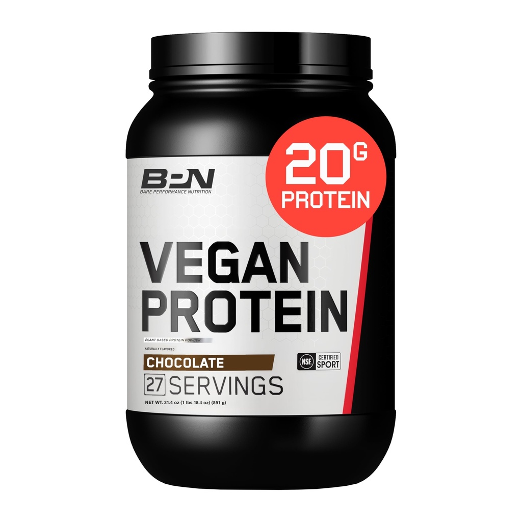 NUTRIŢIE DE PERFORMANŢĂ NUTRIŢIE Proteină Vegană, Proteină pe bază de plante, Proteină pe bază de mazăre, Proteină pepene verde şi dovleac Proteină, îndulcită natural şi aromată (27 Serviri, Ciocolată)