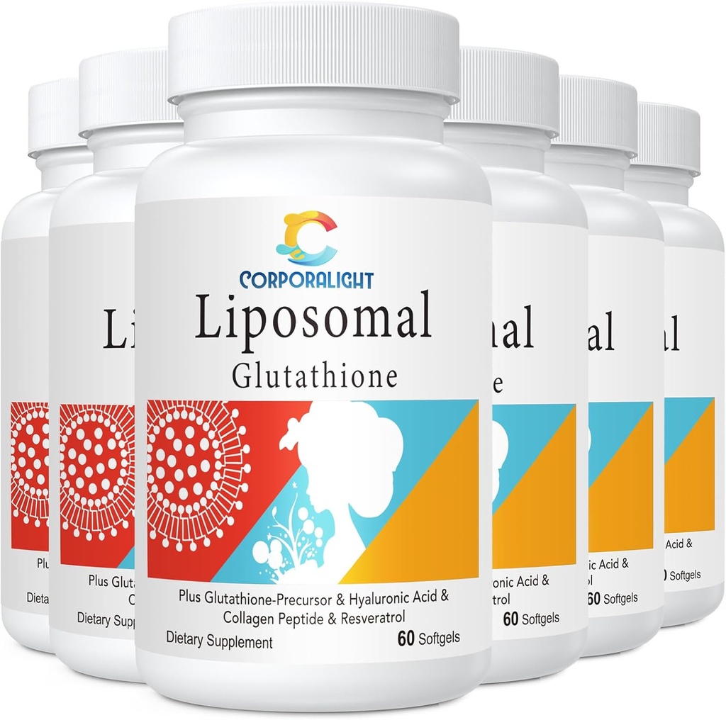 Liposomal Glutatione Softgels, Ameliorare - Livrare lipozomala, Forma activa L-Glutathione, Cellular, Functie Immune & Detox hepatic, Bogat in Formula Antioxidant, Gluten Free, 360 Softgels