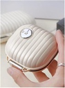 Pill Organizator Caz cu Carabiner, 7 Compartimente,Compartmentalizat Dispenser pentru bărbați și femei, Bej (Small Milk White)