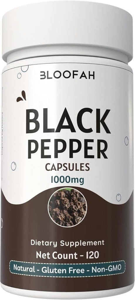 Capsule negre pepper 1000 mg pulbere 