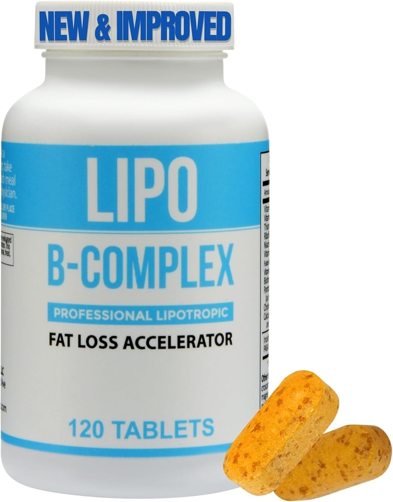 Lipo BC, Lipo B- Complex 120 comprimate - îmbunătăţit, aceeaşi încredere Lipo BC Formulare Minus Ingredientele de acoperire Harsh - Ingrediente mai curate pentru rezultate optime. Legere Pharmaceuticals