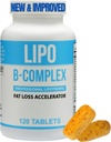 Lipo BC, Lipo B- Complex 120 comprimate - îmbunătăţit, aceeaşi încredere Lipo BC Formulare Minus Ingredientele de acoperire Harsh - Ingrediente mai curate pentru rezultate optime. Legere Pharmaceuticals