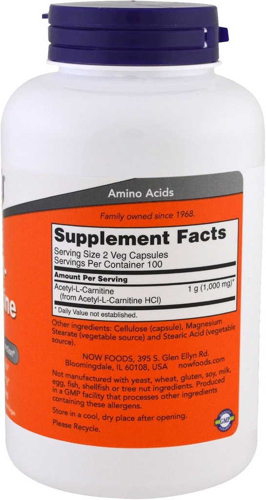 ACUM Alimente Acetil L-Carnitina 500mg - 200 ct (Pachet de 2)