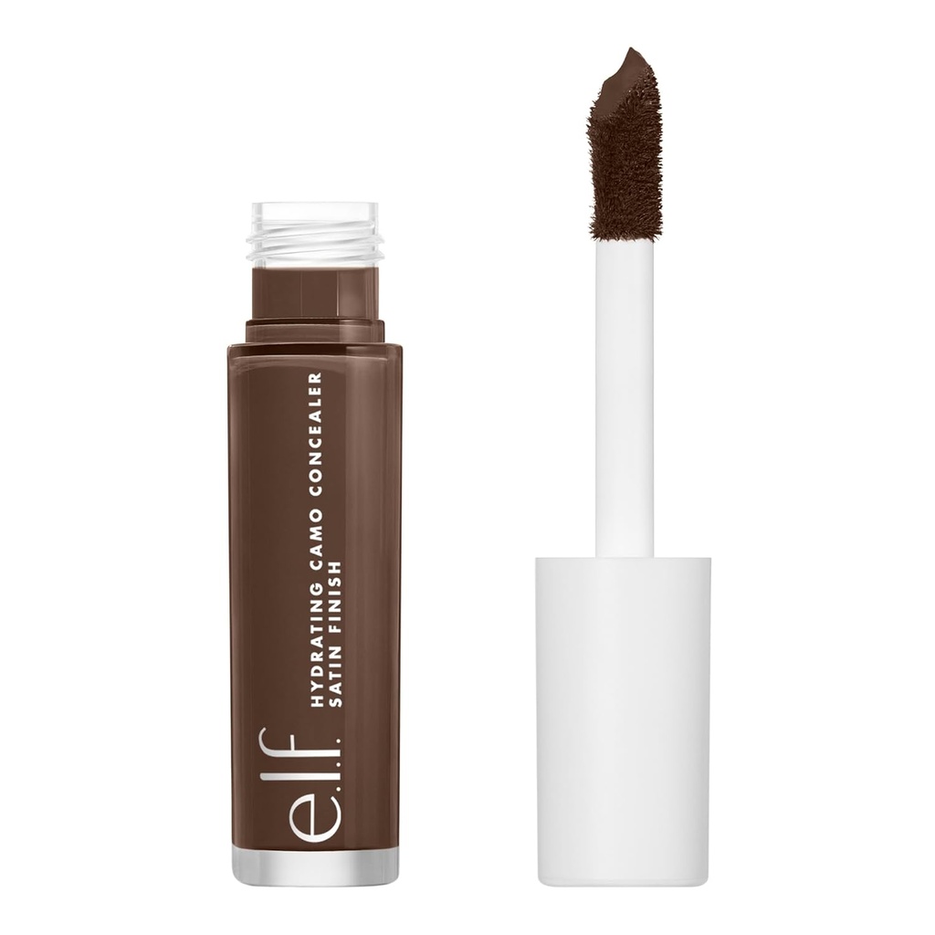 e.l.f. Hidratare Camo Concealer, acopera Blemishes & Under-Eye Circles, Full-Coverage & Livrează un finisaj satin, Vegan & Cruzime-Free, bogat Walnut