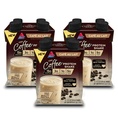 Atkins Café au Lait Iced Coffee Flavored Proteine Shake, Shake de proteine ridicate, zahăr scăzut, carbohidrat scăzut și zahăr scăzut, Keto Friendly, Gluten Free, 12 Conte