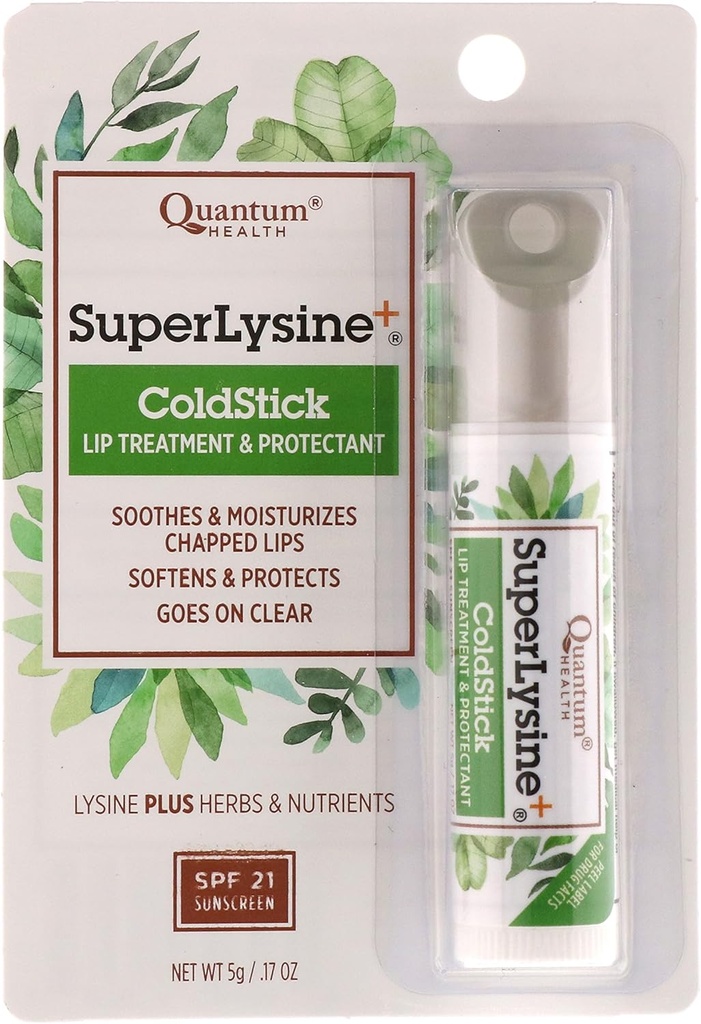 Lysine + Coldstick, SPF 21, 0.17 Ounces (Pachetul de 2)
