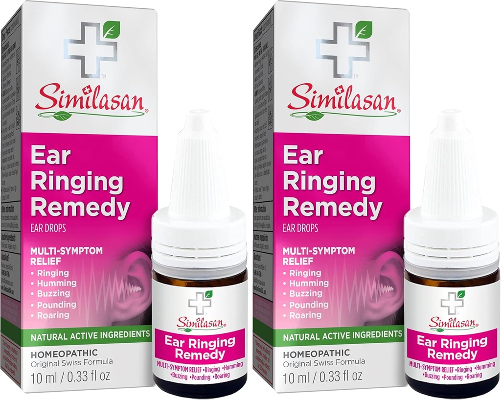 Similasan urechi de apel Remedy picături 0.33 Ounce, pentru temporar multi-Simptom ajutor de zgomot în urechi, urechi inelare, urechi bâzâit, urechi hohotitor, urechi colibri, și alte sunete în urechi