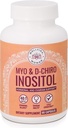 Myo- Inositol & D- Chiro Inositol Supliment Flacon (60 capsule) 40:1 Raport Capsule pentru Suport ovarian Myo- Inositol 1000mg & D- Chiro 25mg Inositol Capsule w/ Caronozitol - Daily Inositol pentru femei