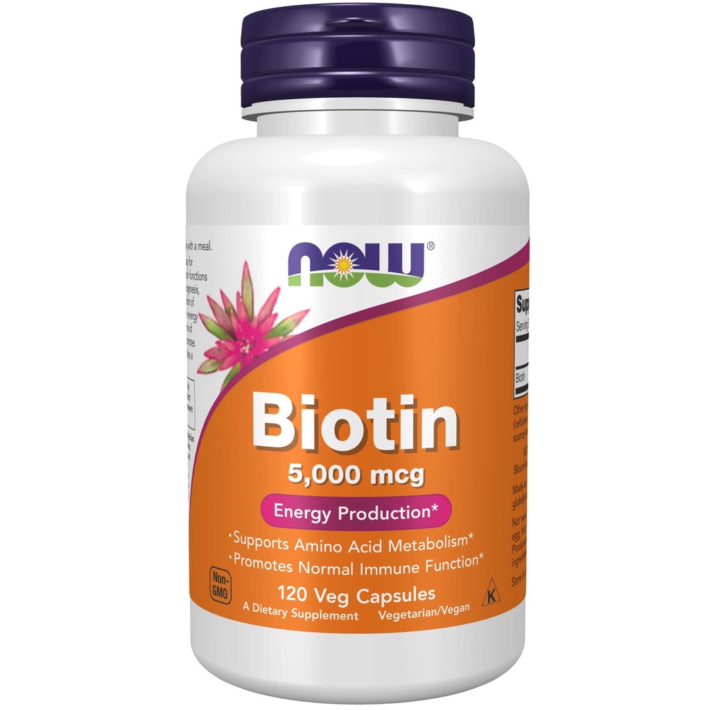 ACUM Alimente Biotina 5000 mcg Capsule, 120 Conte