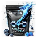 Creatine Monohidrat Gumries - Creşterea musculară, performanţă, rezistenţă - 5 Gram Creatină per Serving - Vegan, Non-GMO, Gluten-Free, Made in USA - 90ct (90 Conte, Sour Blue Raspberry)