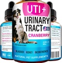 Cat & Dog UTI Tratamentul - UTI Medicina si tractul urinar Tratamentul infectiei pentru animale de companie - Suport renal - Controlul vezicii urinare pentru câini Incontinenta - Cat UTI Remedy - Suplimentul Cranberry - SUA Made - 2fl.oz