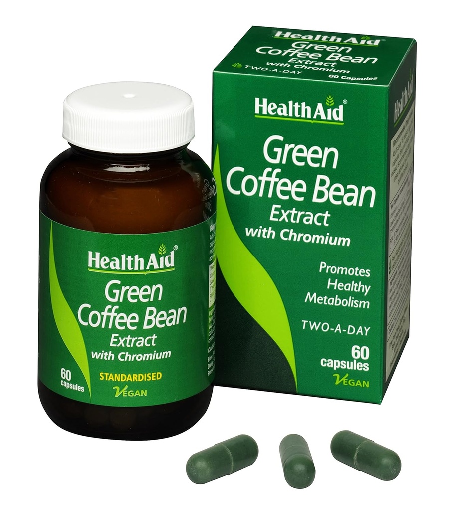 HealthAid Green Coffee Bean Extract 60 Capsule Vegan