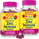 Ei bine, da Zinc pentru copii 25mg Gummie - Sistem imunitar și suport antioxidant - Sanatate pielii, Putere maximă de zinc pentru copii Suplimentul de zinc Gummy - GM-Free, Vegan - 60 Gume (2)