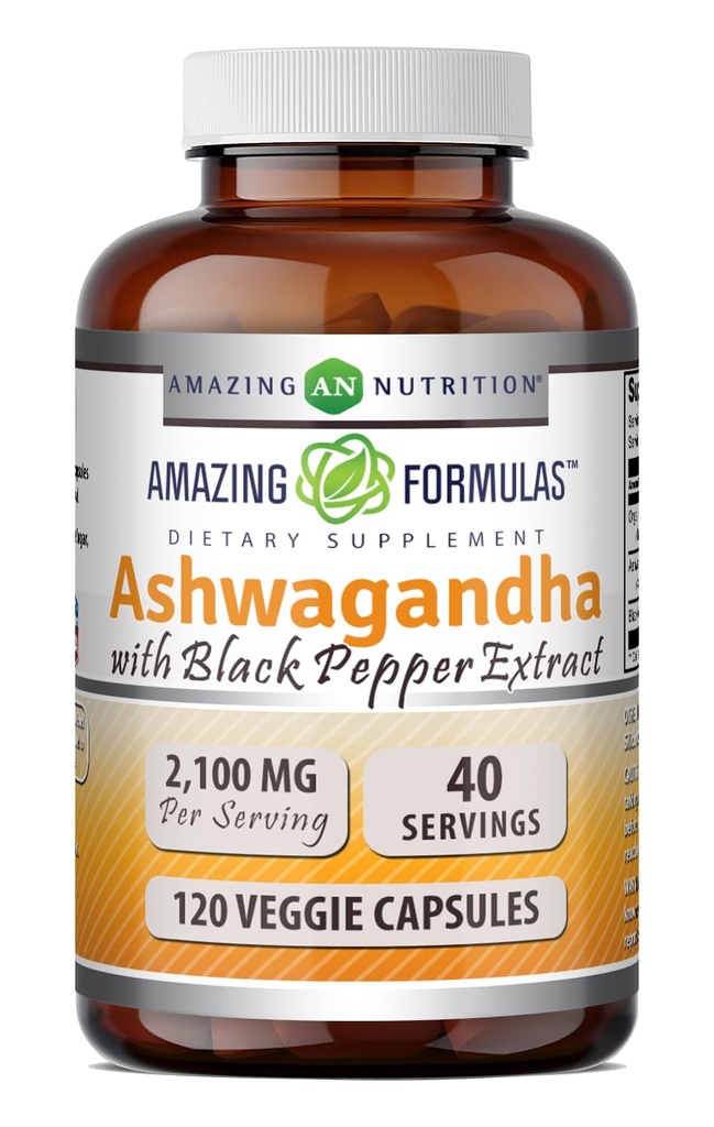 Formule uimitoare Ashwagandha Root cu Black Pepper Extras Supliment 