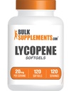 BulkSupplements.com Licopene Softgels - Licopen Supliment, Antioxidanti Supliment - Gluten gratuit, 1 Softgel per Serving (20mg), 120 Softgels (Pachet de 1)