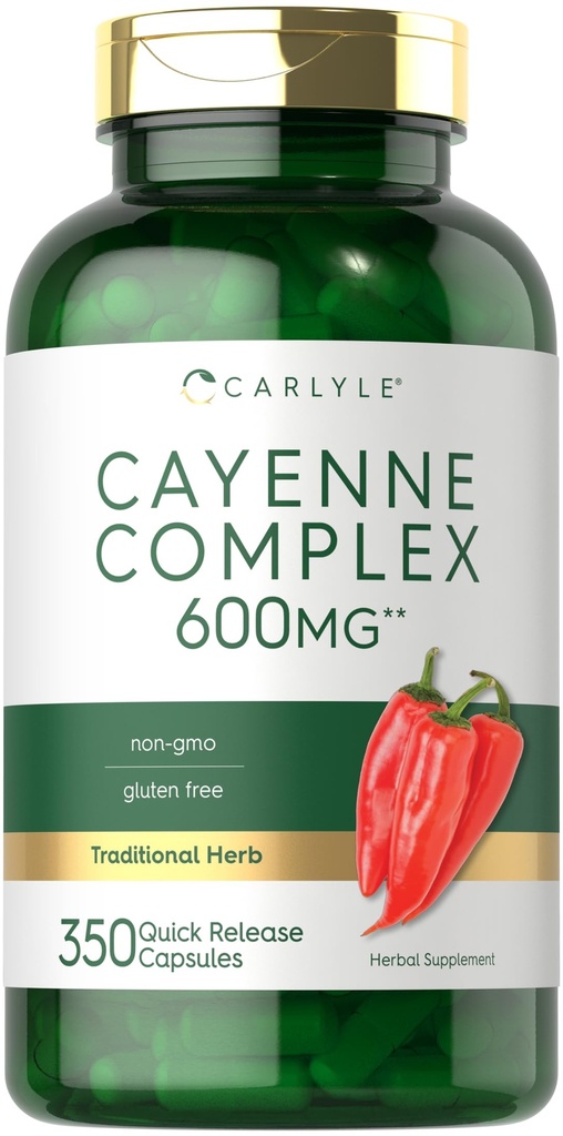 Capsule Pepper Carlyle Cayenne 600mg 