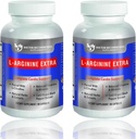 DOCTOR RECOMANDAT SUPLENŢE Premium L-Arginină 1000 MG Oxid azotic Formula susţine Cardio Health, Producţia de oxid nitric, Stamina & More - 2 Pack