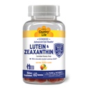 Country Life Lutein Gummies with Lutemax 2020, 60 Ct, Chewable Natural Eye Supplement, Marigold Lutein, Zeaxantină, Eye Health & Macular Support, Non-GMO, Natural Fruit Pectin, Vegan