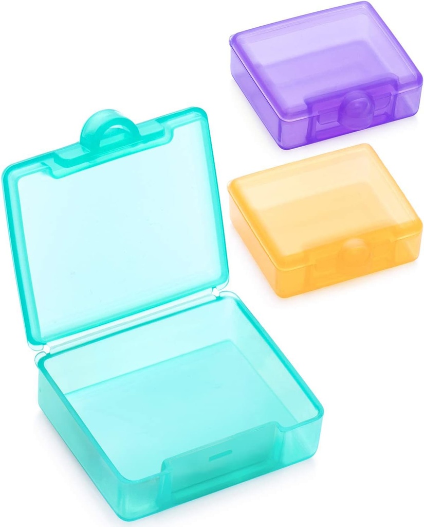 Sukuos Small Pill Box 3 buc, Cute Travel Pill Case Daily Pill Organizator Portabil pentru pungi de buzunar pentru suplimente de ulei de pește vitamine, ușor de curățat