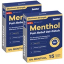 Sumifun 5% Mentol Pain Relief Patches - 30 Count Pain Patch-uri pentru gât,Shoulder, Elbow, Knee & Back Pain Relief - jos Back Pain Relief Produse - Menthol Putere maximă Pain Relief Patches