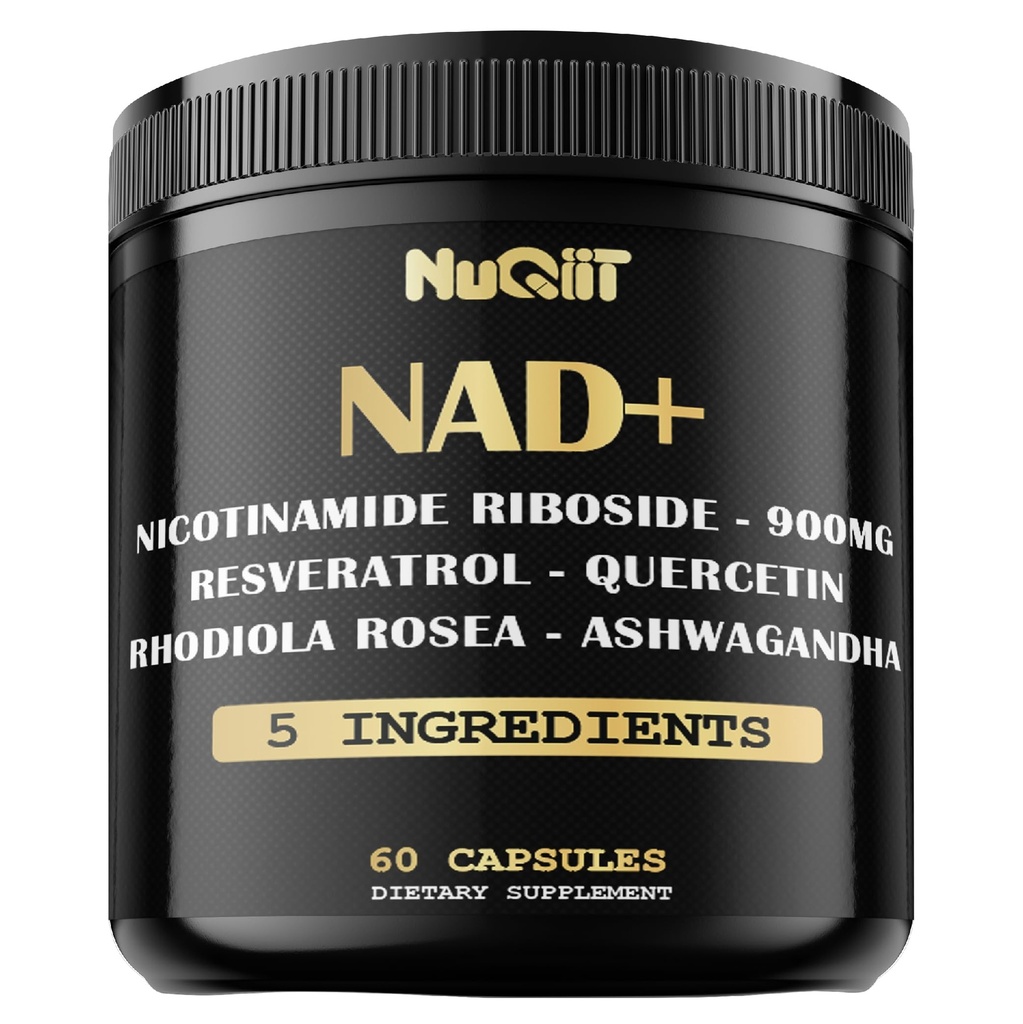 NAD. Supliment cu Nicotinamidă Ribozidă, Resveratrol, Querbetin, Turmeric, Rhodiola Rosea - 60 Conte