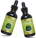 Go Nutrients Liquid Vitamina D3 cu K2 (MK-7) Drops 1oz & Seleniu 200 mcg Supliment 1.0 oz