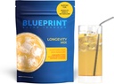 Blueprint Bryan Johnson Longevity Mix - Muscle Builder & Recovery Supplement - Promovează focalizarea și echilibru Mood - Magneziu, Creatină, L-Theanină, Glutatione & Vitamina C- 30 Servings, Ananas Yuzu