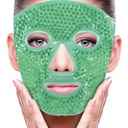 ZNÖCUETÖD Face Eye Mask Ice Pack pentru reducerea puffiness, Bags under eyes, Puffy Dark Circles, Migraine,Hot/Cold Pack cu moale Plush Backing (Green #43)